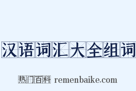 汉语词汇大全组词是什么意思的图片